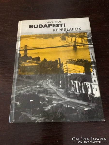 István Gábor: postcards from Budapest. Idea for rent in 1982.Old capital buildings then and today.