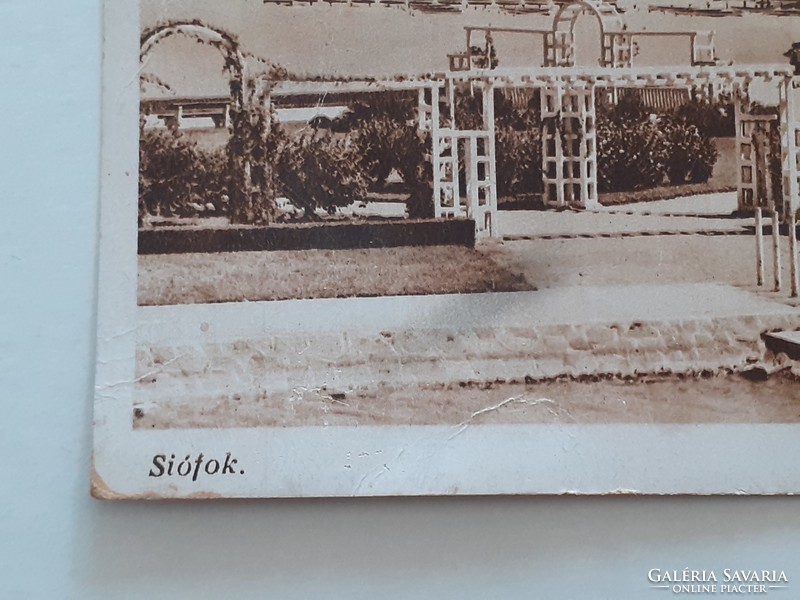 Régi képeslap Siófok Rózsaliget fotó levelezőlap
