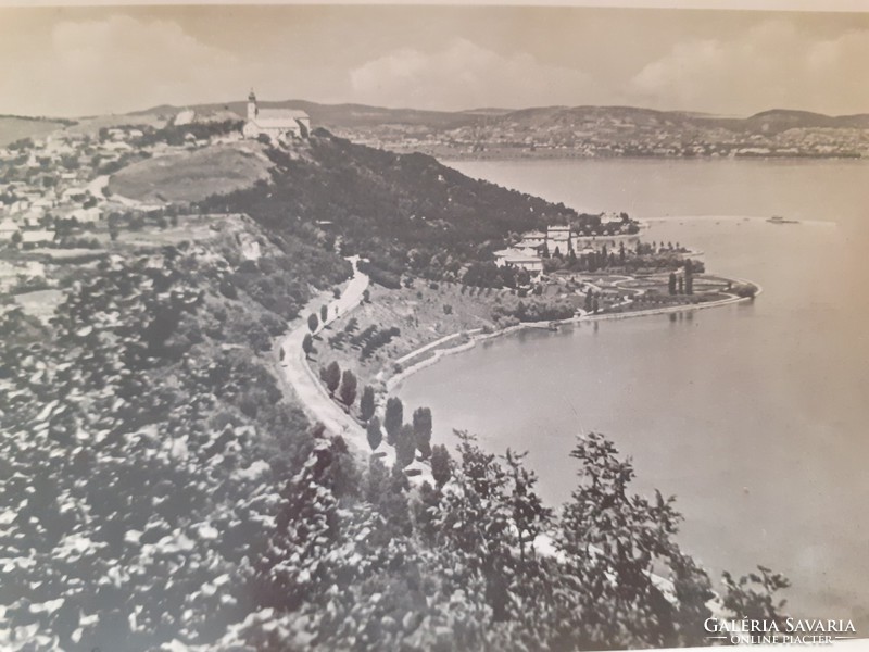 Régi képeslap 1958 Balaton Tihany fotó levelezőlap