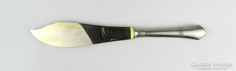 1J148 old gilded alpaca knife