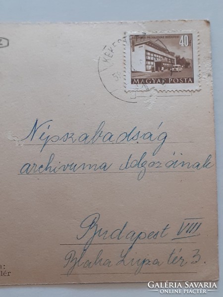 Régi képeslap 1958 Kékestető Szanatórium részletek levelezőlap