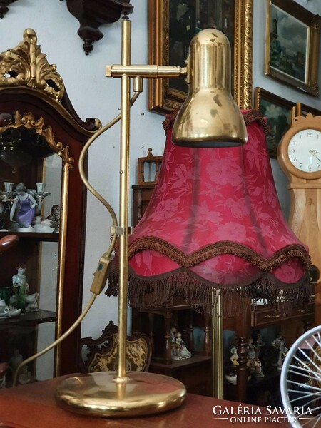 Antik stílusú 1 izzós állítható magasságú asztali lámpa
