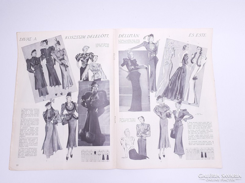 Old 1936 winter newspaper is the fashion magazine of the new times