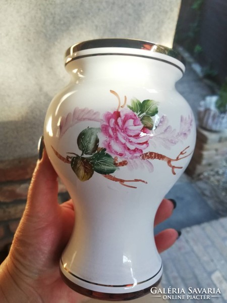 Floral ceramic vase