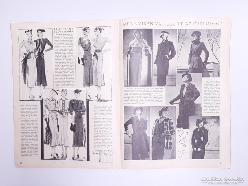 Old newspaper Autumn 1936 is the fashion magazine of the new times