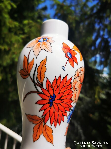 Hollóházi flower vase, drop sc. 22 Cm