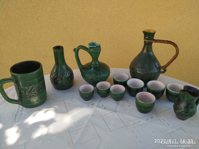 Ceramic jug, glass, mug for sale!