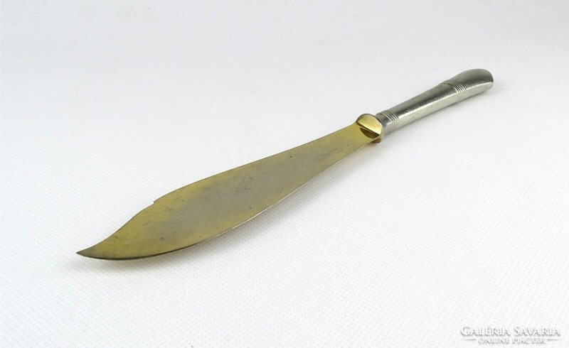 1J148 old gilded alpaca knife