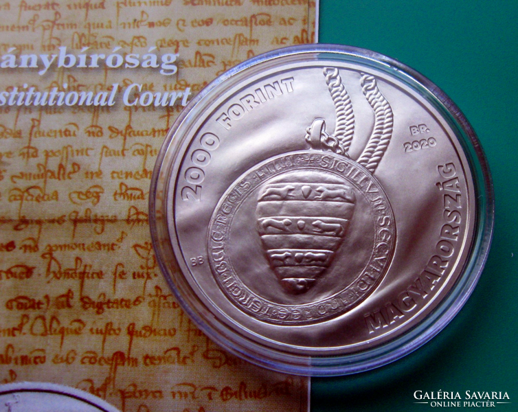 2020 - 30 years of the Constitutional Court - 2000 ft bu - commemorative coin - in capsule + mnb description