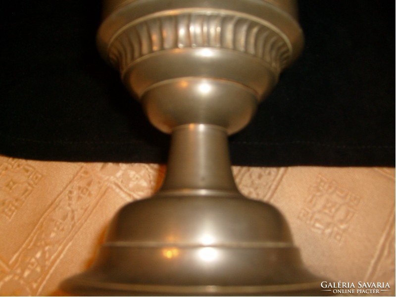 Goblet vase with antique gold note capital monogram 25 cm for sale