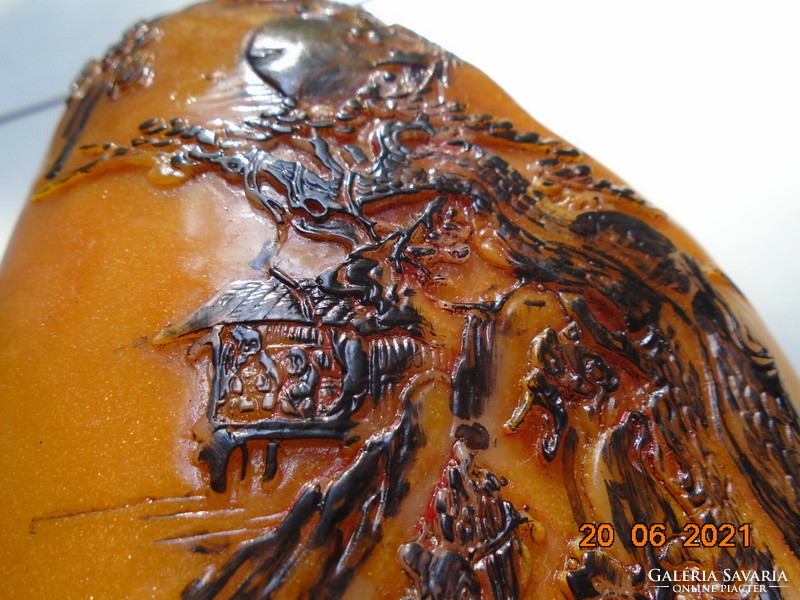 SHOUSHAN nagyméretű féldrágakő, Kína "nemzeti köve", tájképpel 1365 g