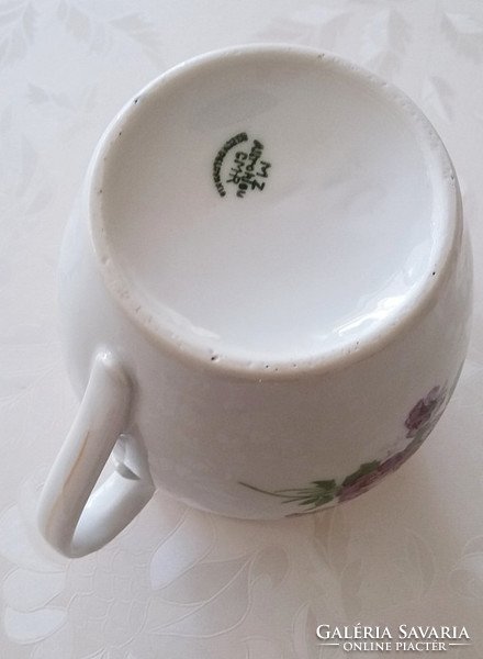 Mz althrohlau old porcelain jar violet mug 11.5 Cm