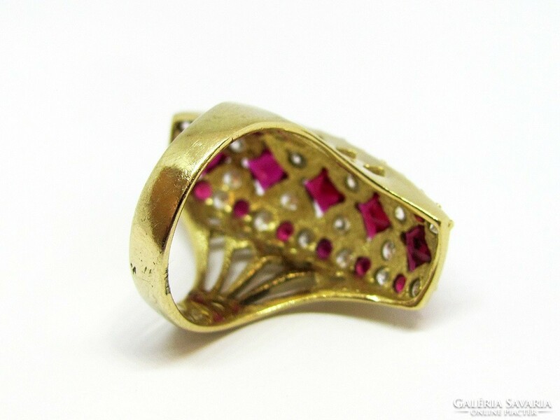 Gold women's ring (Kecs-au107014)