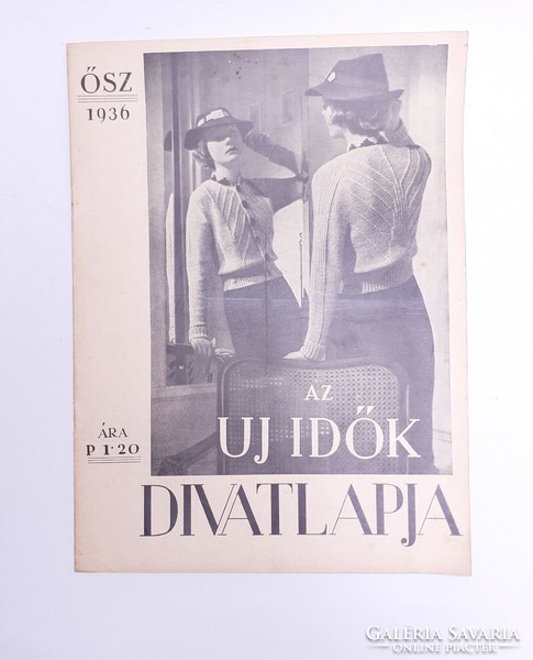 Régi újság 1936 ősz Az Új Idők Divatlapja