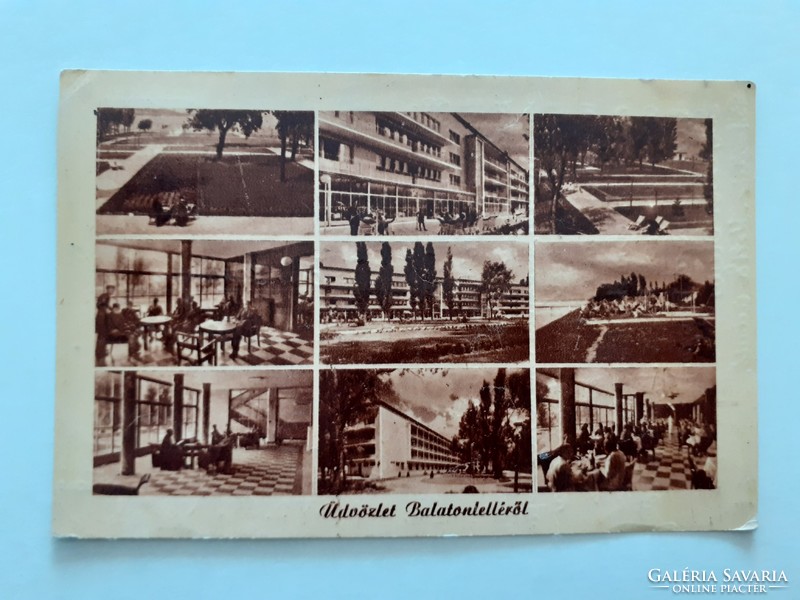 Old postcard balatonlelle photo postcard