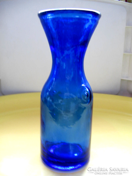 Cobalt blue Norwegian decanter, vase