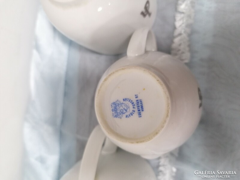 Lowland retro chinoin logo 2 cups + milk pourer
