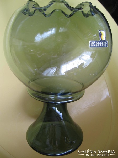 Regenhütte green large candle holder, vase, Jugendstil