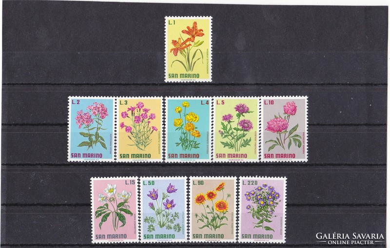 San marino commemorative stamps full-set 1971