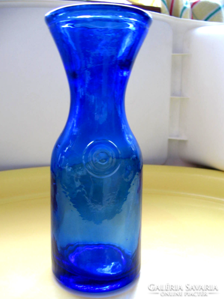 Cobalt blue Norwegian decanter, vase