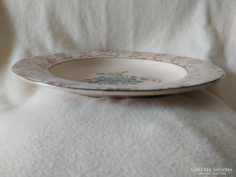 Városlőd: ceramic wall bowl, large size, 33 cm