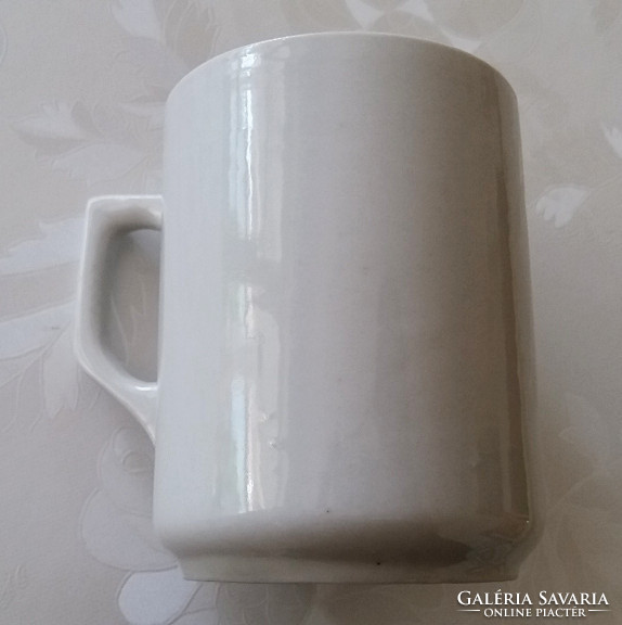 Régi Zsolnay porcelán virágos bögre mezeivirágos teás csésze 9.5 cm