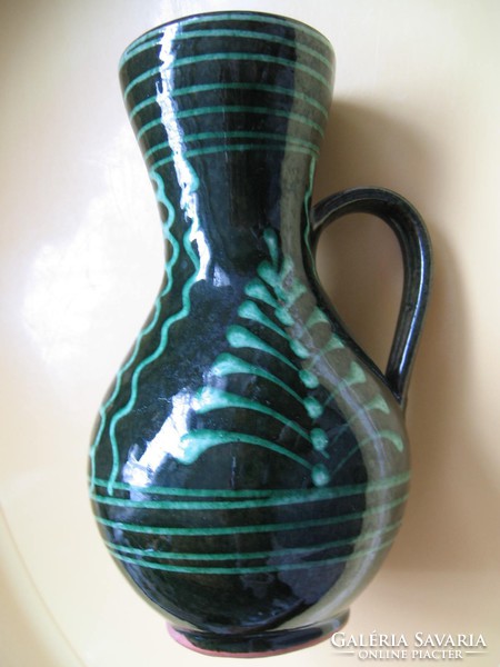 Green antique numbered mug