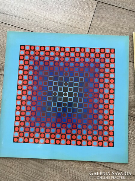 Victor Vasarely Folklore Planetary 1971 op-art