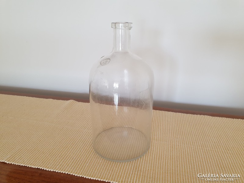 Régi vintage pecsétes üveg 3 L 29cm