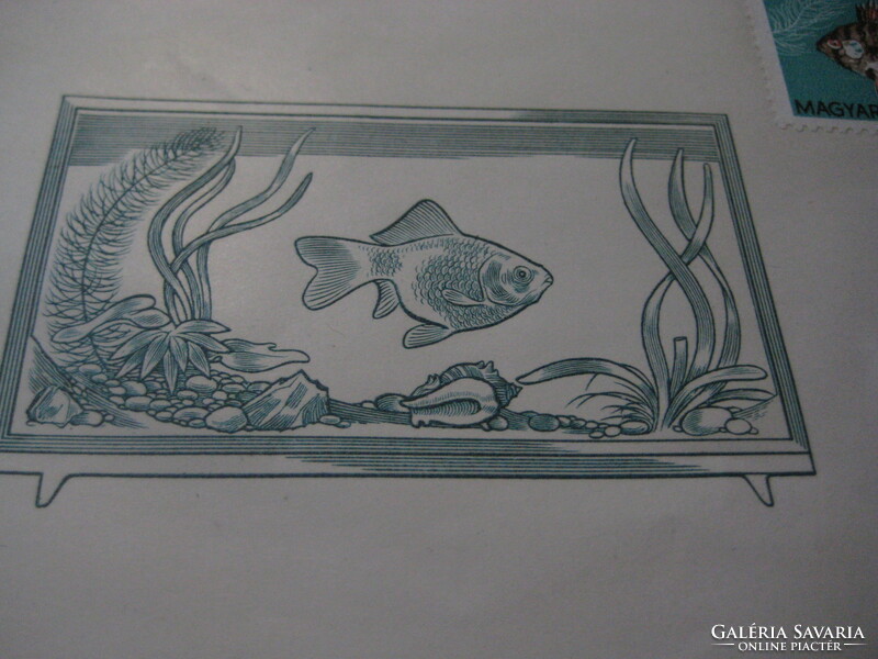 First day stamp ... Aquarium fish