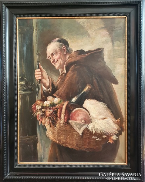 Fritz dietrich dresden / abbot with an abundance basket