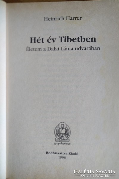 Harrer: Hét év Tibetben,  Alkudható
