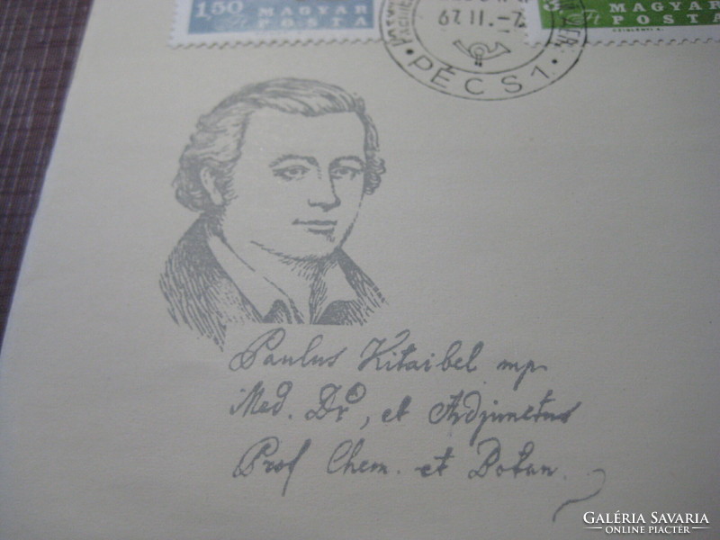 Első napi   , bélyeg , Paulus Kitaibel   1967