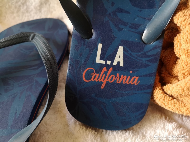 L.A california 46 Men's Beach Slipper, Flip-Flop, Toe Slipper 30 cm