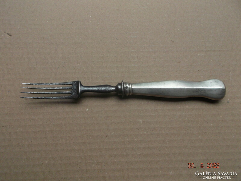 Old fork with silver handle --- 2 ---