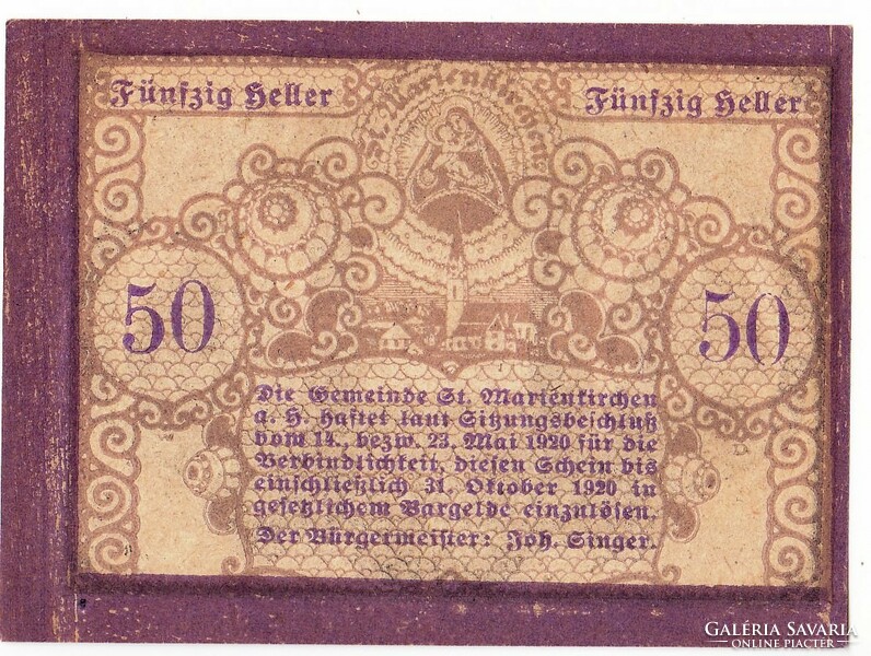 Osztrák szükségpénz 1920