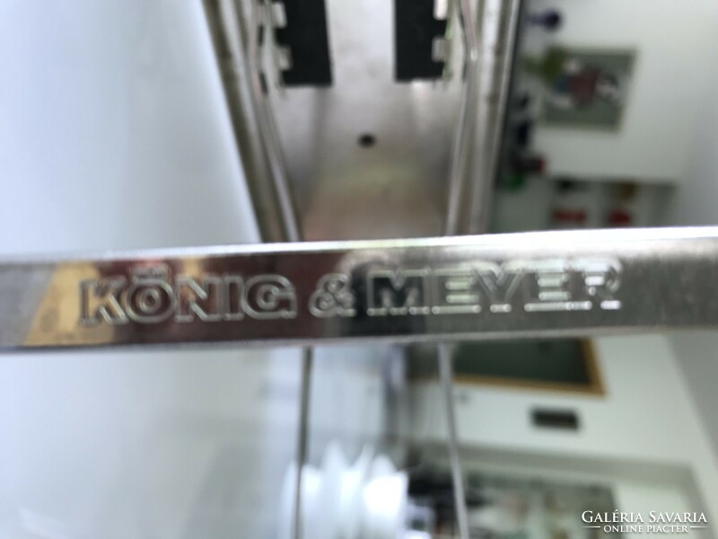 König & meyer guitar footrest, nickel-plated