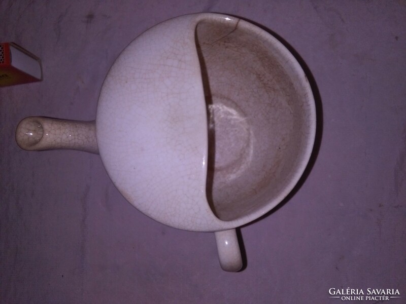 Antique faience sickle cup 