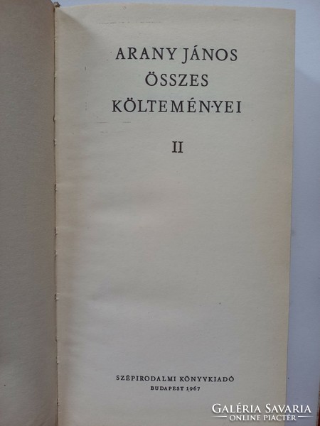 Arany János összes költeményei I., II., 1967.