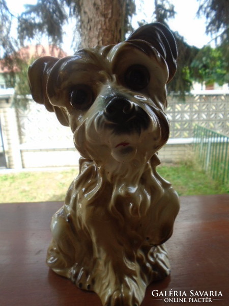 YORKI Élethű német porcelán kutya