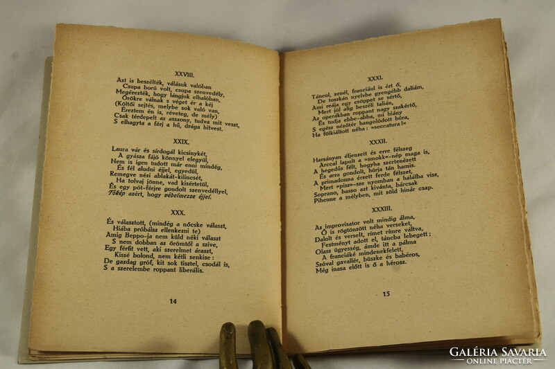 Kosztolányi Dezső Lord Byron fordítása - Első kiadás - védőtokban Ritka