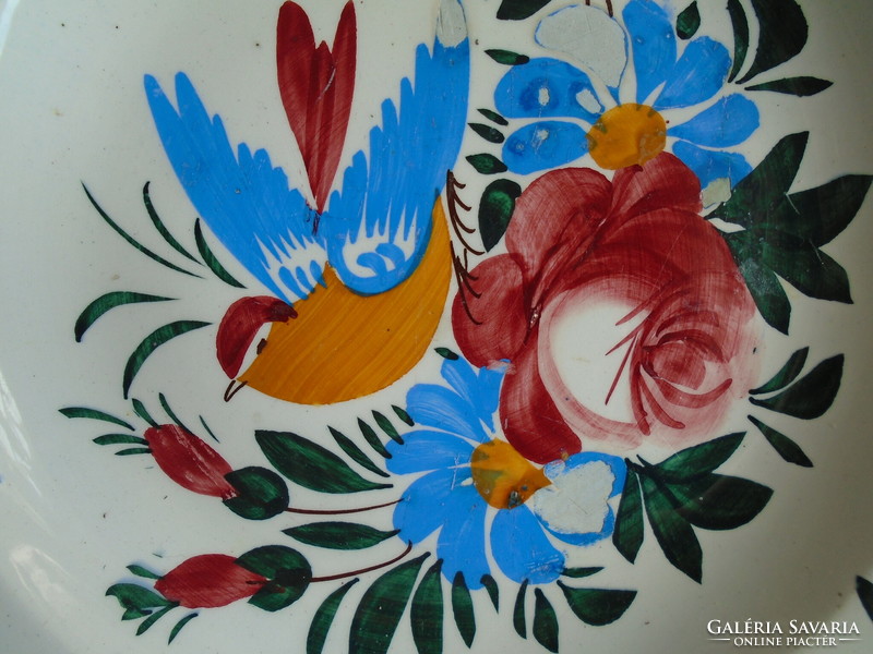 Bélapátfalvi 29 cm. Plate with birds and roses