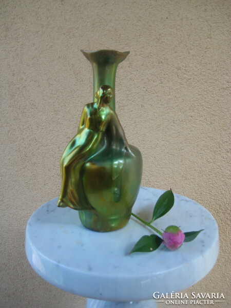 Zsolnay eosin vase, 24 cm