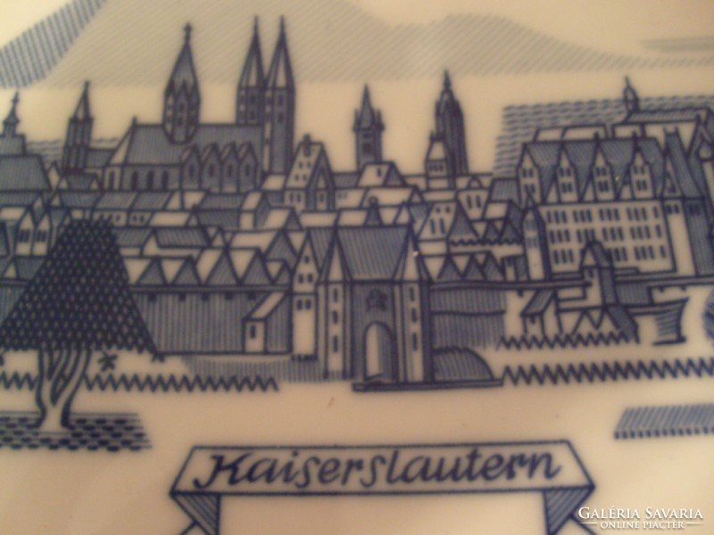 Antik tortatál Kaiserslautern  jelzett  Nagy hibátlan kínáló tál 30-cm-