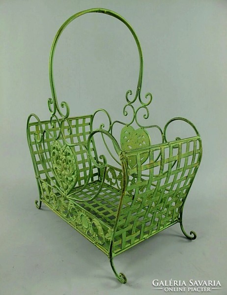 2 Pieces of wrought iron flower basket