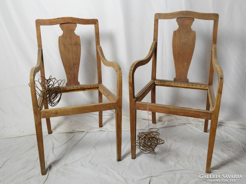 Antik Szecessziós papa-mama karfás szék