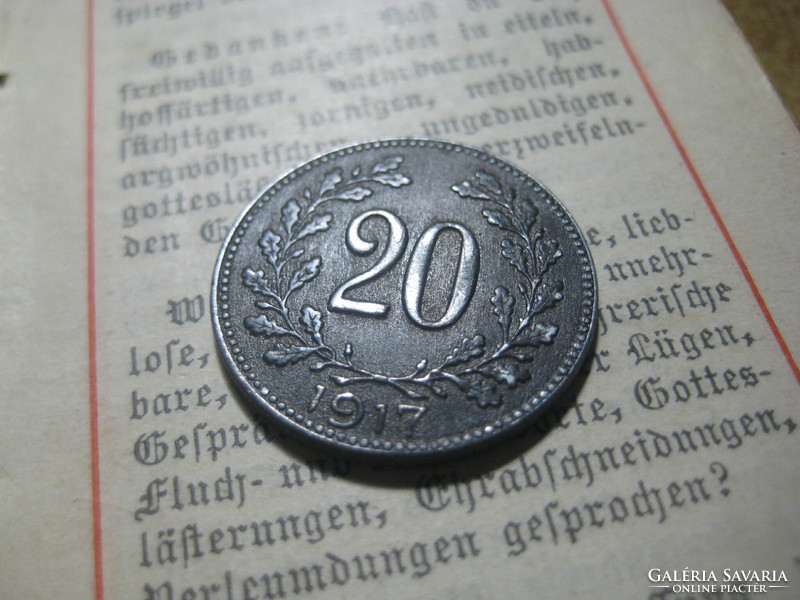20 heller  1917   Ausztria    22  mm