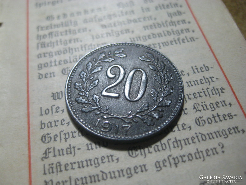 20 Heller 1917 Austria 22 mm