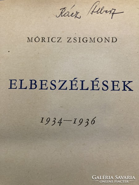 Móricz Zsigmond Elbeszélések 1934-1936