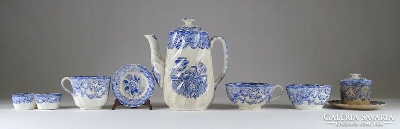 1J123 antique english spode copeland's faience tableware from the late 1800s.